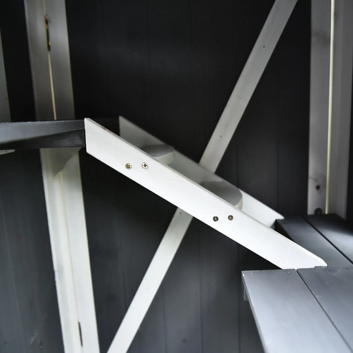 Outdoor Cat Condo Cave with 2 Floor Furniture - Little and Giant Explorers PawHut