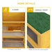 Two-Level Outdoor Rabbit Hutch – Yellow Fir Wood | Double-Tier Bunny House PAWHUT - Little and Giant Explorers PawHut