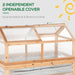 Raised Wooden Cold Frame Greenhouse - Little and Giant Explorers Outsunny