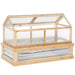 Raised Wooden Cold Frame Greenhouse - Little and Giant Explorers Outsunny
