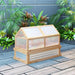 Raised Wooden Cold Frame Greenhouse - Little and Giant Explorers Outsunny