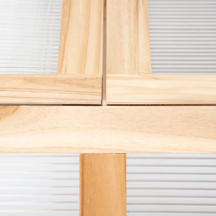 Raised Wooden Cold Frame Greenhouse - Little and Giant Explorers Outsunny