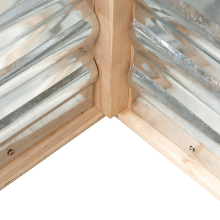 Raised Wooden Cold Frame Greenhouse - Little and Giant Explorers Outsunny