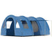 Two Room Tunnel Tent with Floor, 2 Doors and Carry Bag (5-6 persons) - Little and Giant Explorers Outsunny