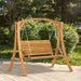 2-Seater Outdoor Wooden Swing Bench Seat - Little and Giant Explorers Outsunny