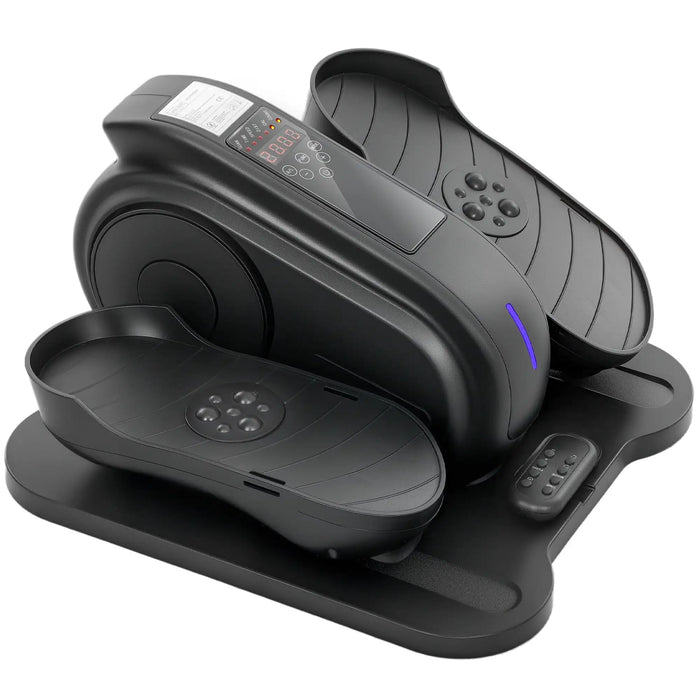 Under Desk Pedal Exerciser - Black | Mini Elliptical with Auto and Manual Modes SPORTNOW - Little and Giant Explorers