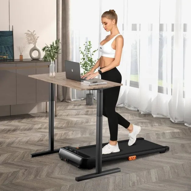 Under Desk Walking Pad Treadmill – 2.25HP Motor | Watch Remote and LED Touch Screen COSTWAY - Little and Giant Explorers Costway