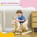Rocking Ride-On Unicorn Horse with Realistic Sounds and Safety Belt - Little and Giant Explorers AIYAPLAY