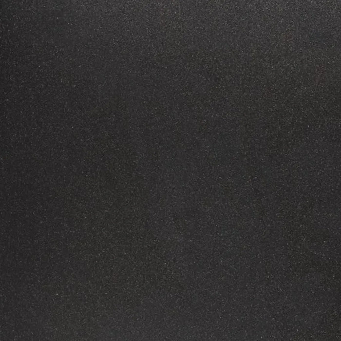 Close-up of smooth black double-walled insulated flower pot surface texture