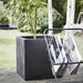 Urban Smooth Square Planter in Black (40 x 40 x 40cm) - Little and Giant Explorers Capi