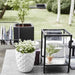 Urban Smooth Square Planter in Black (40 x 40 x 40cm) - Little and Giant Explorers Capi