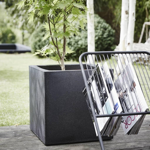 Urban Smooth Square Planter in Black (50 x 50 x 50cm) - Little and Giant Explorers Capi