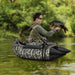 Fishing Float Tube with Rod Holder in Camouflage - Little and Giant Explorers Costway