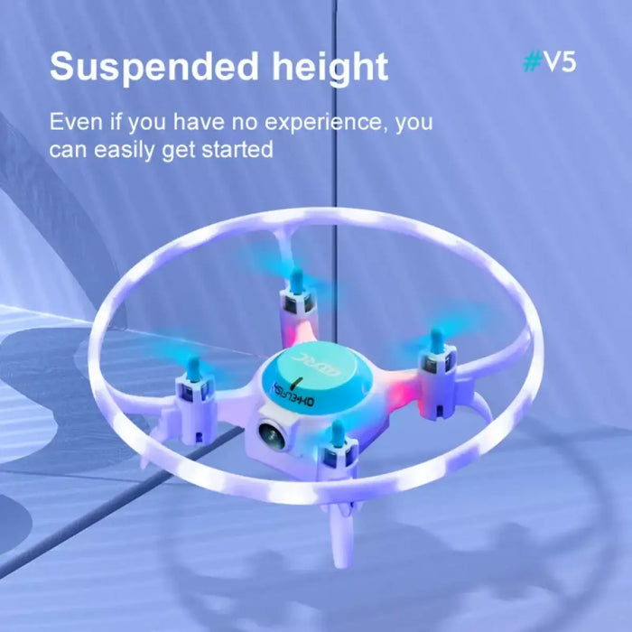 V5 Mini Drone – 720P HD Camera | LED Lights, 3D Flips and FPV Control 4DRC - Little and Giant Explorers 4DRC