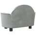 Velvet Dog Bed in Light Grey (66 x 40 x 45cm) - Little and Giant Explorers vidaXL