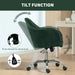 Velvet Office Chair with Rocking Motion - Dark Green | Adjustable Height 48–58cm HOMCOM - Little and Giant Explorers HOMCOM