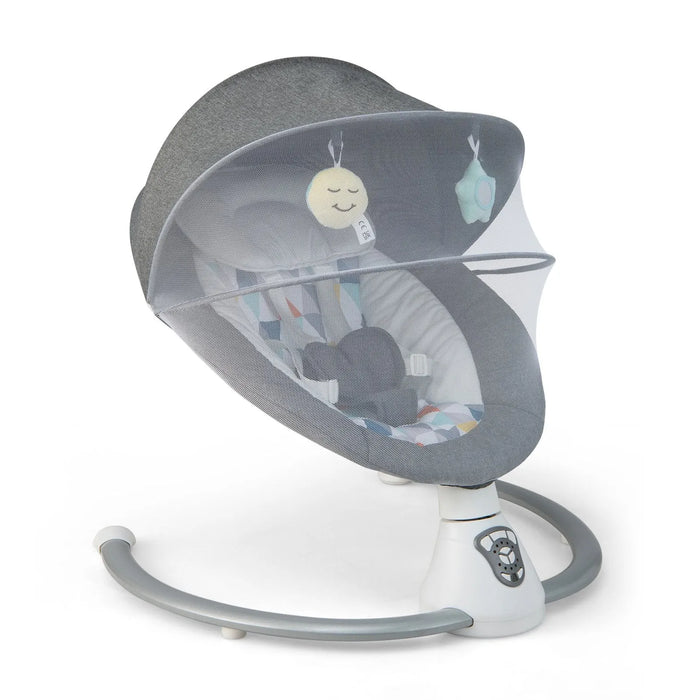 Versatile Baby Swing with Motion Detector in Grey - Little and Giant Explorers Costway