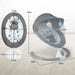 Versatile Baby Swing with Motion Detector in Grey - Little and Giant Explorers Costway