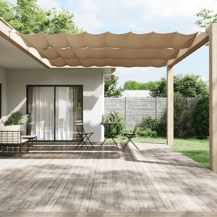 Vertical Awning Oxford Fabric in Taupe (140 x 420cm) - Little and Giant Explorers vidaXL