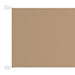 Vertical Awning Oxford Fabric in Taupe (140 x 420cm) - Little and Giant Explorers vidaXL