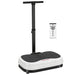 White and black vibration plate with remote control on a white background
