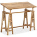 Drafting Table in Solid Mango Wood (116 x 50 x 76cm) - Little and Giant Explorers vidaXL
