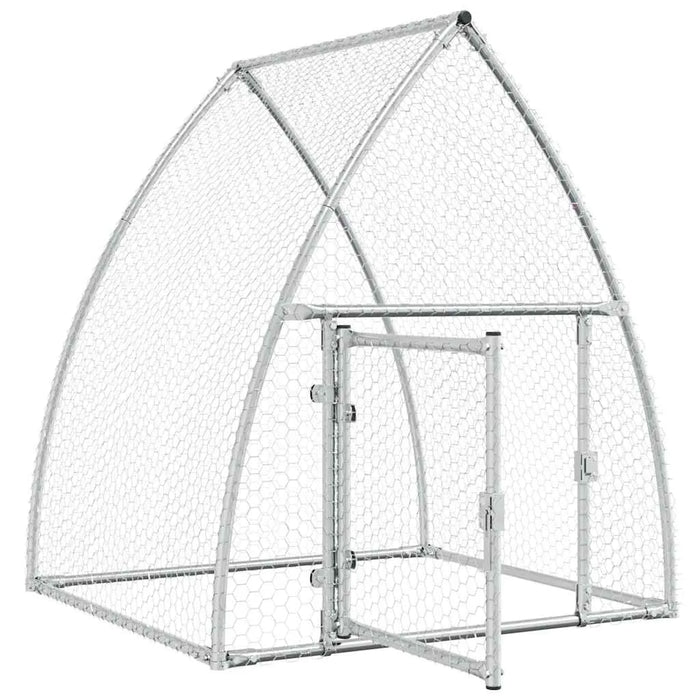 Walk-In Chicken Coop – Galvanised Steel Frame | Secure Locking Door VIDAXL - Little and Giant Explorers vidaXL