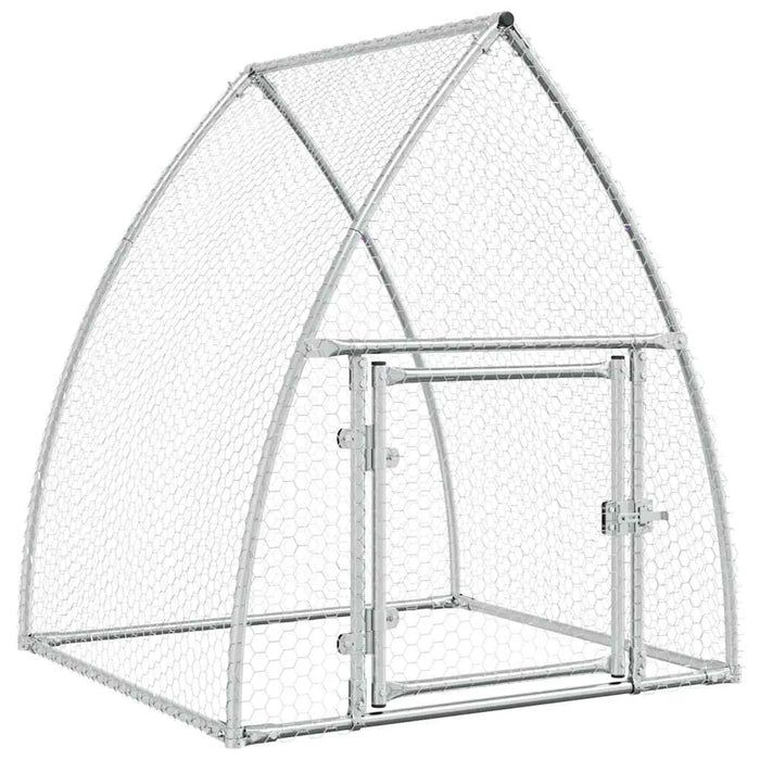 Walk-In Chicken Coop – Galvanised Steel Frame | Secure Locking Door VIDAXL - Little and Giant Explorers vidaXL