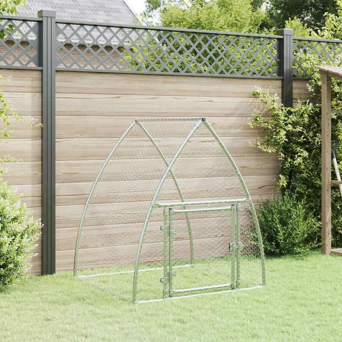 Walk-In Chicken Coop – Galvanised Steel Frame | Secure Locking Door VIDAXL - Little and Giant Explorers vidaXL