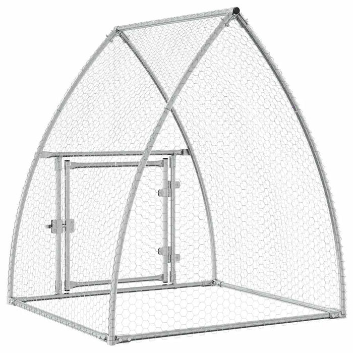 Walk-In Chicken Coop – Galvanised Steel Frame | Secure Locking Door VIDAXL - Little and Giant Explorers vidaXL