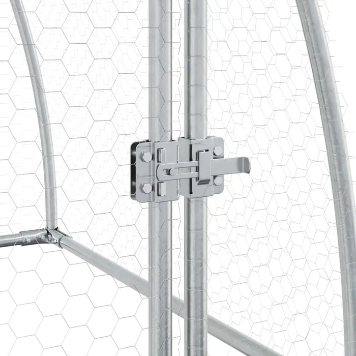 Walk-In Chicken Coop – Galvanised Steel Frame | Secure Locking Door VIDAXL - Little and Giant Explorers vidaXL