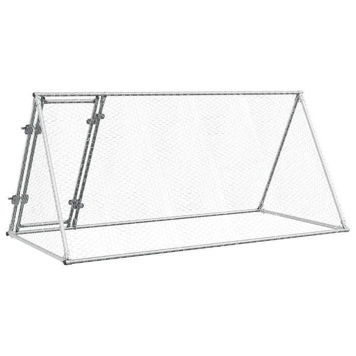 Walk-In Chicken Coop – Galvanised Steel Frame | Spacious Garden Poultry Enclosure VIDAXL - Little and Giant Explorers vidaXL