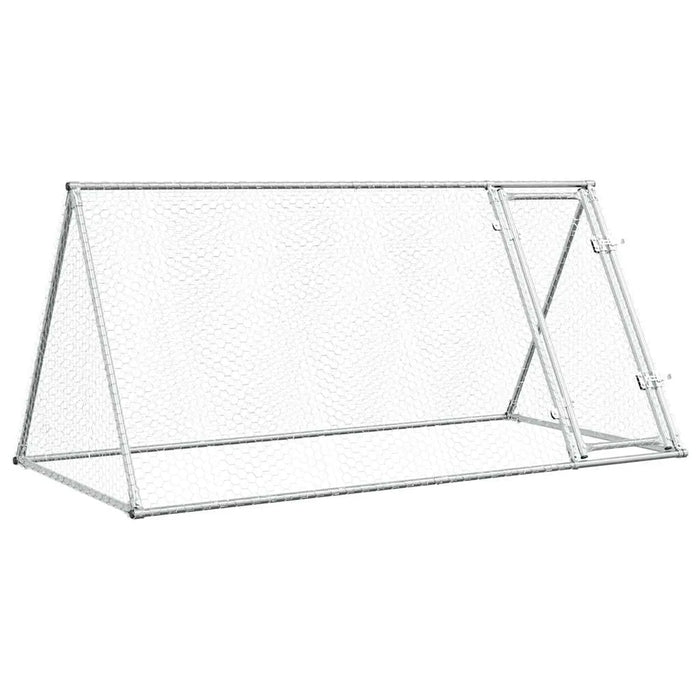 Walk-In Chicken Coop – Galvanised Steel Frame | Spacious Garden Poultry Enclosure VIDAXL - Little and Giant Explorers vidaXL