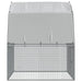 Chicken Cage with Roof and Door in Silver Galvanised Steel (285 x 195 x 230cm) - Little and Giant Explorers vidaXL