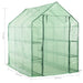 Walk-in Greenhouse with 12 Shelves in Steel (143 x 214 x 196cm) - Little and Giant Explorers vidaXL