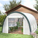 Walk-In Tunnel Greenhouse with Accessories in White 4 x 3(m) - Little and Giant Explorers Outsunny