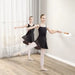 Wall-Mounted Beech Wood Ballet Barre in White 120cm - Little and Giant Explorers Costway