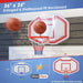Wall Mounted Basketball Hoop 91cm | Shatterproof Backboard - Indoor and Outdoor Play COSTWAY - Little and Giant Explorers Costway