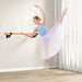 Wall-Mounted Beech Wood Ballet Barre 120cm - Little and Giant Explorers Costway