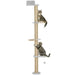 Wall-Mounted Cat Climbing Tower – 180cm | Sisal-Wrapped Post and Platforms PAWHUT - Little and Giant Explorers PawHut