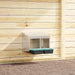 Chicken Wall-Mounted Nesting Box with 2 Compartments in Galvanised Steel - Little and Giant Explorers vidaXL