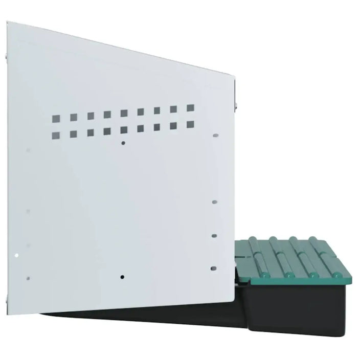 Chicken Wall-Mounted Nesting Box with 2 Compartments in Galvanised Steel - Little and Giant Explorers vidaXL
