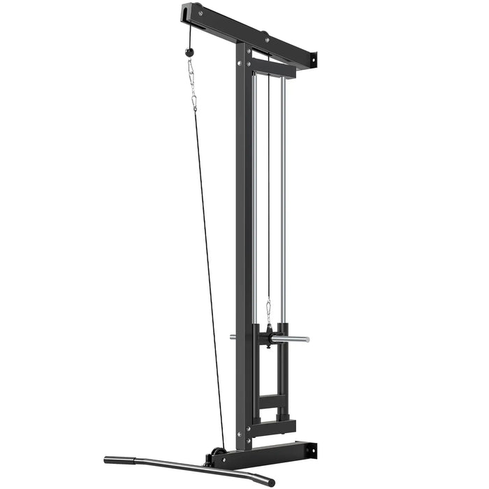 Wall-Mounted Lat Pull-Down Machine – Compact Cable Crossover | 100kg Capacity SPORTNOW - Little and Giant Explorers