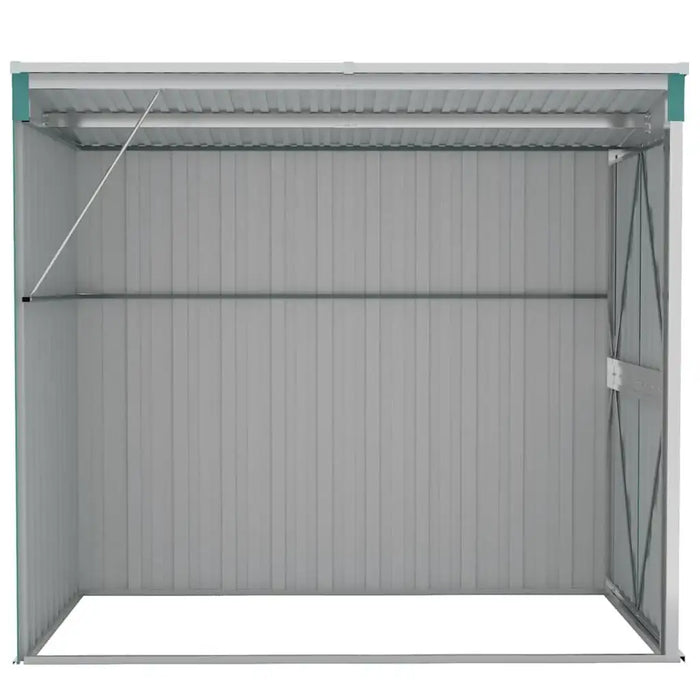 Wall-Mounted Metal Garden Storage Shed – Green | Galvanised Steel - Double Doors VIDAXL - Little and Giant Explorers vidaXL