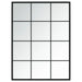 Grid of black-framed windows on a white background