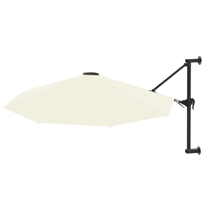 Wall-Mounted Parasol with Metal Pole in Sand - Little and Giant Explorers vidaXL