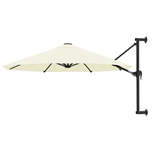 Wall-Mounted Parasol with Metal Pole in Sand - Little and Giant Explorers vidaXL