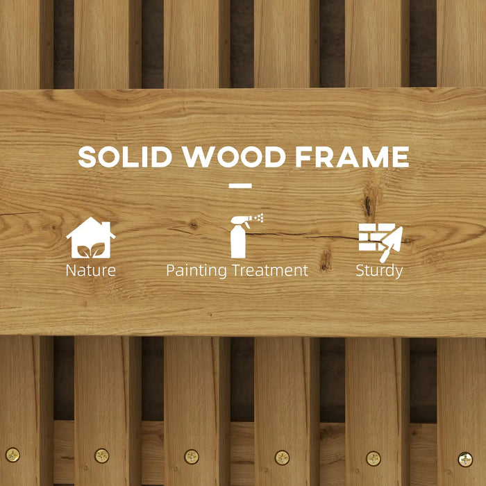 Wall-Mounted Wooden Garden Planters with Trellis - Little and Giant Explorers Outsunny