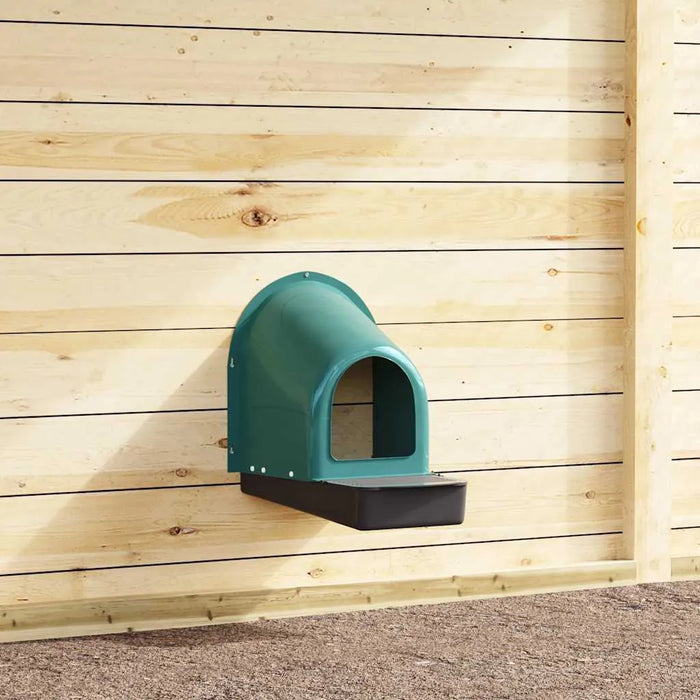 4 Chicken Wall-Mounted Nesting Boxes in Dark Green - Little and Giant Explorers vidaXL