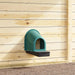 4 Chicken Wall-Mounted Nesting Boxes in Dark Green - Little and Giant Explorers vidaXL